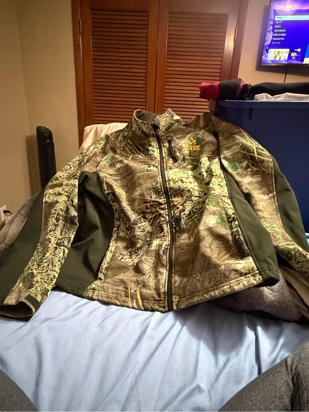 Realtree Camo Utility Jacket with Olive Panels